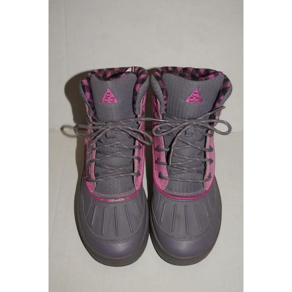 Nike ACG Woodside Boots 524876-002 Pink Gray Youth Girls Size 4Y